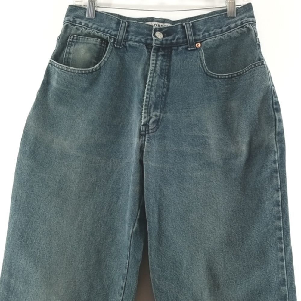 Vintage Gasoline Jeans Womens Size 31 MOM High Rise Tapered Denim Retro Y2k